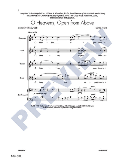 O Heavens, Open from Above