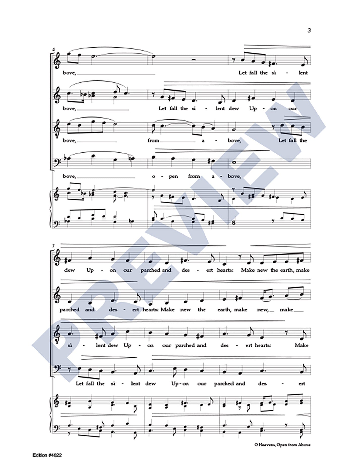 O Heavens, Open from Above