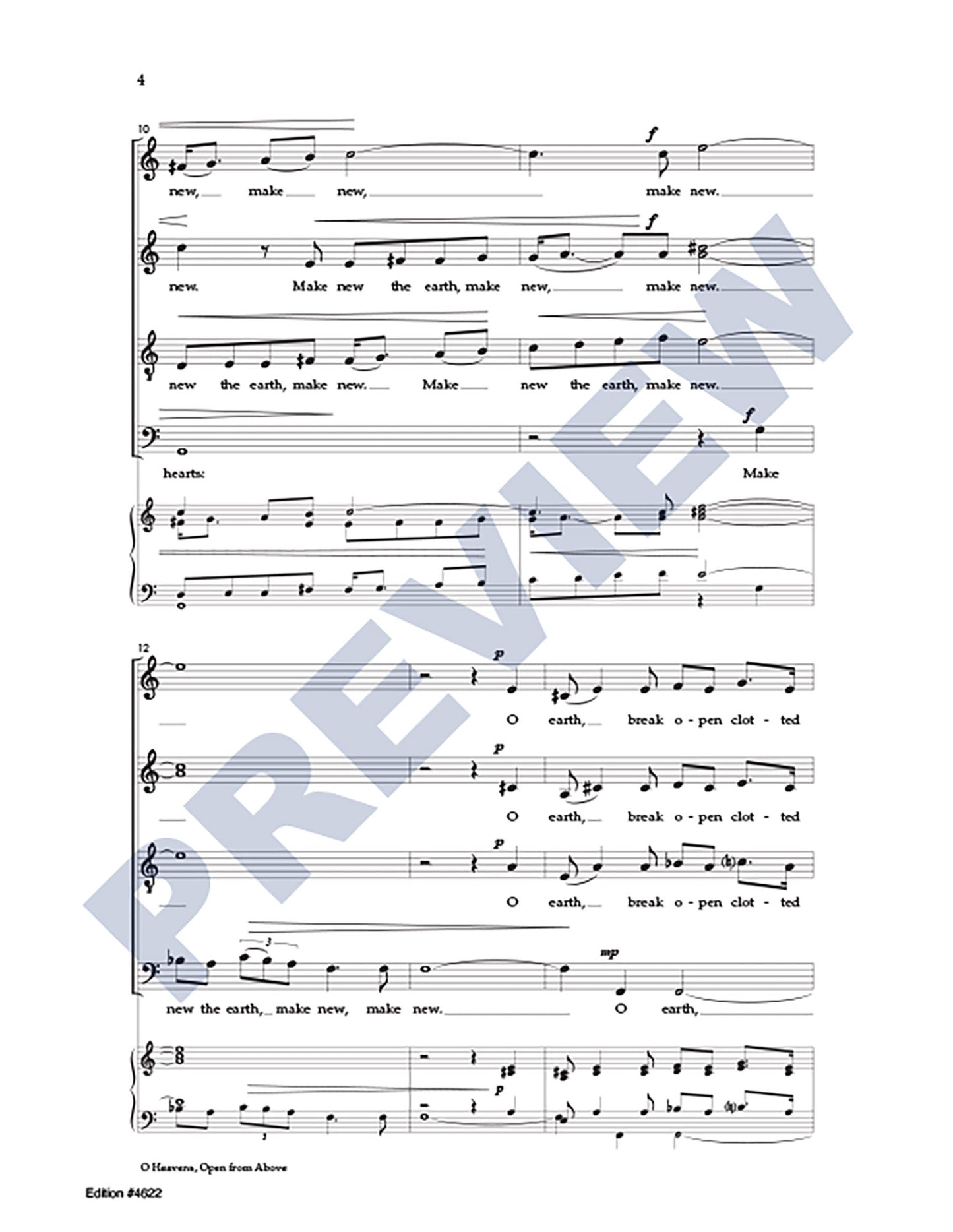 O Heavens, Open from Above