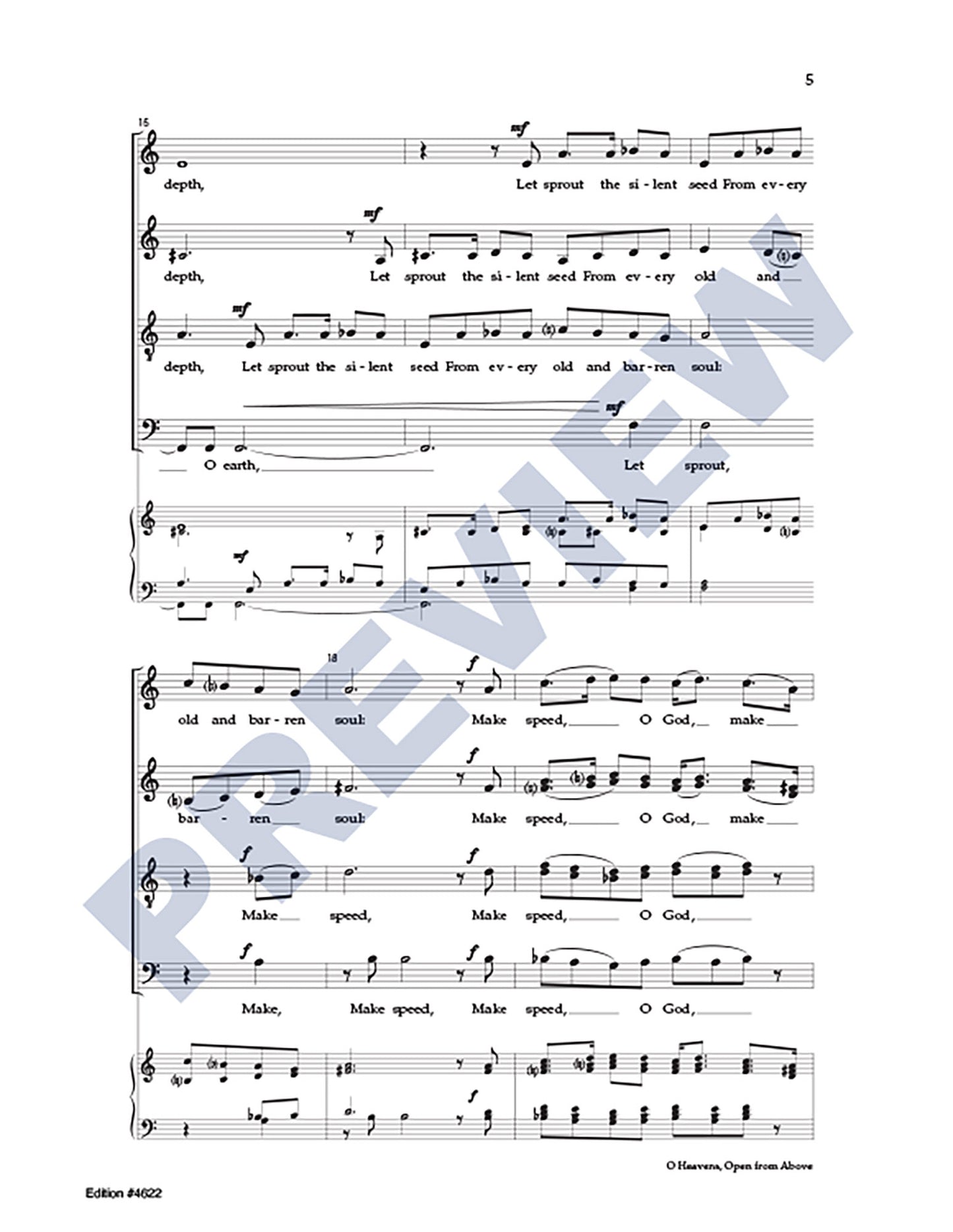 O Heavens, Open from Above