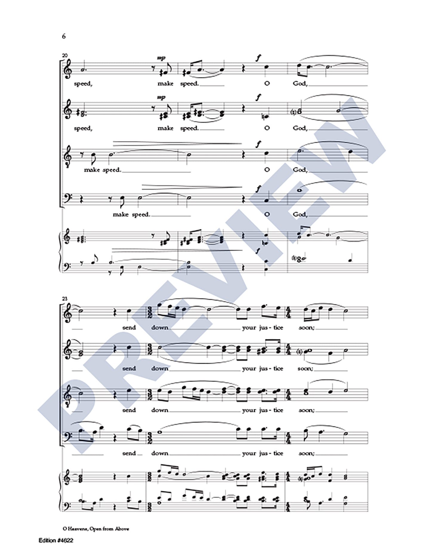 O Heavens, Open from Above