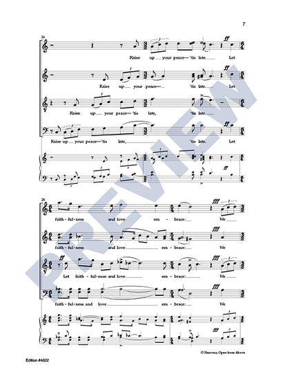 O Heavens, Open from Above