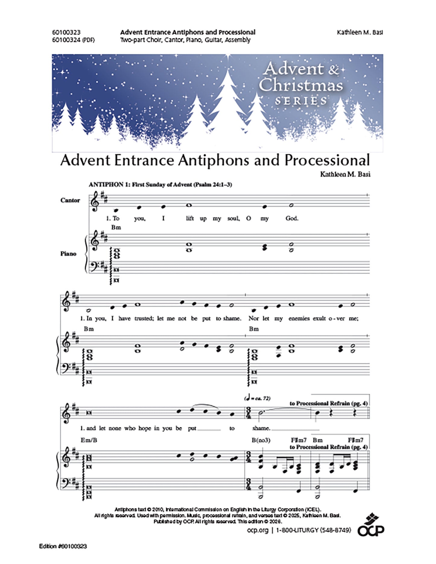 Advent Entrance Antiphons and Processional