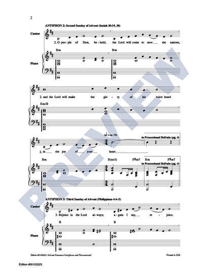 Advent Entrance Antiphons and Processional
