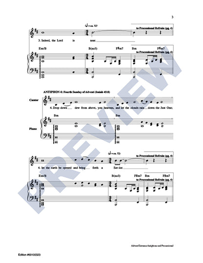 Advent Entrance Antiphons and Processional