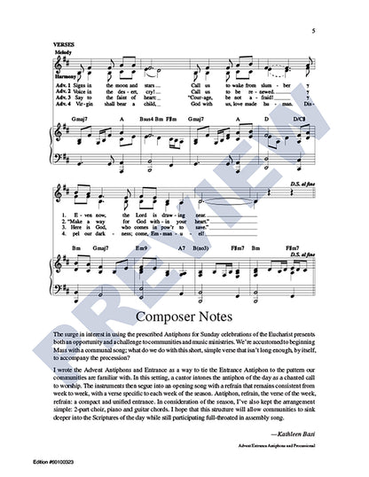 Advent Entrance Antiphons and Processional