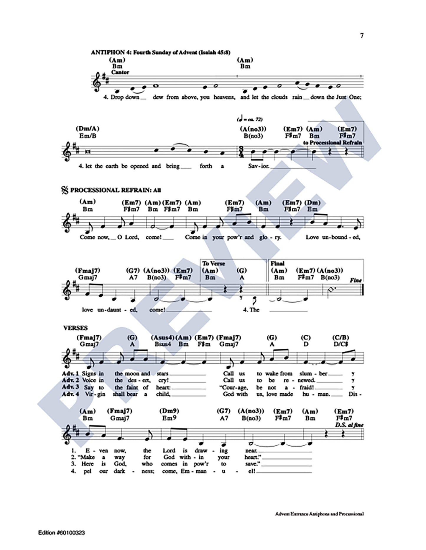 Advent Entrance Antiphons and Processional