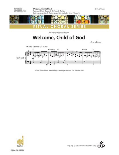 Welcome, Child of God