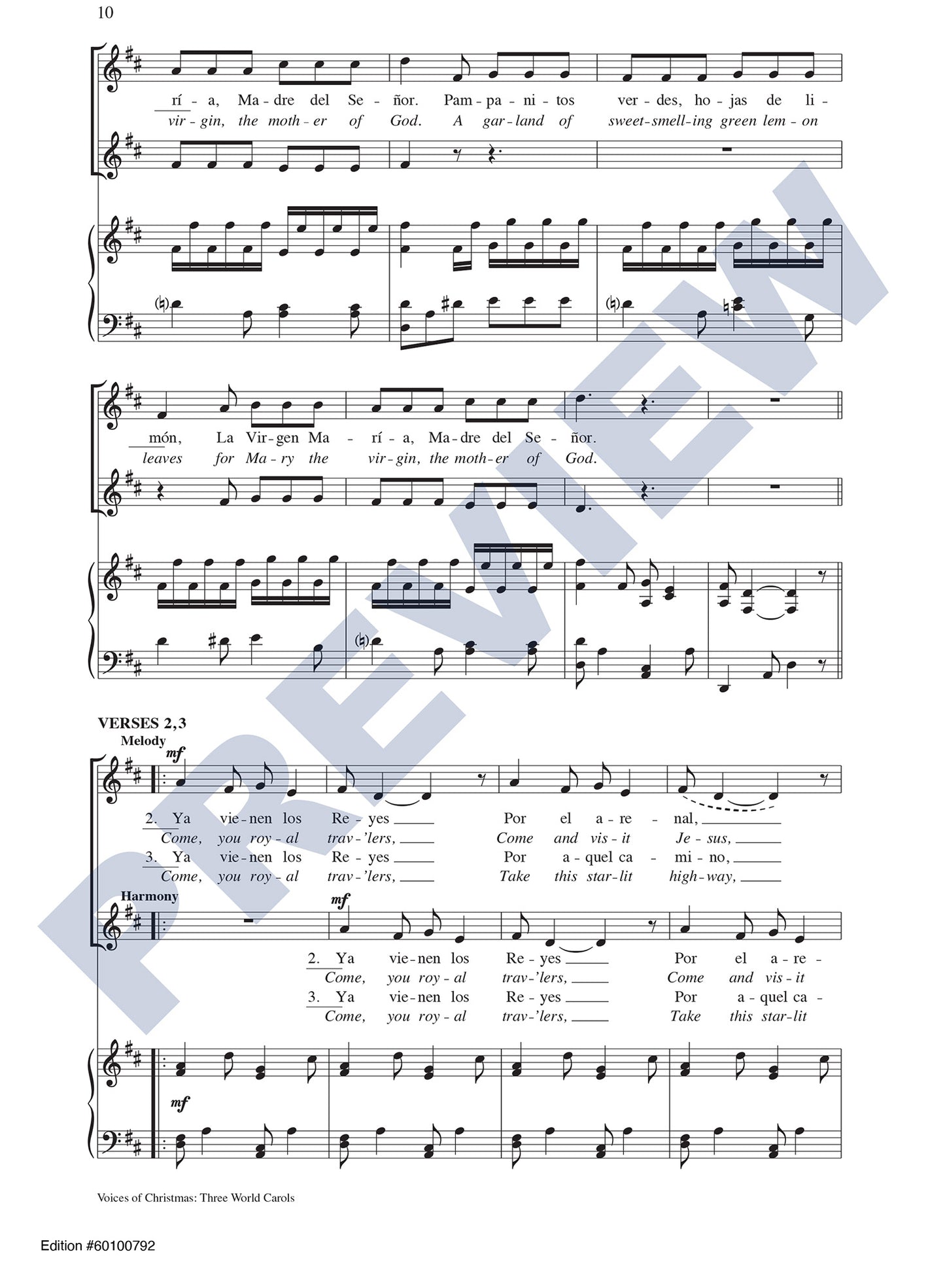 Voices of Christmas: Three World Carols