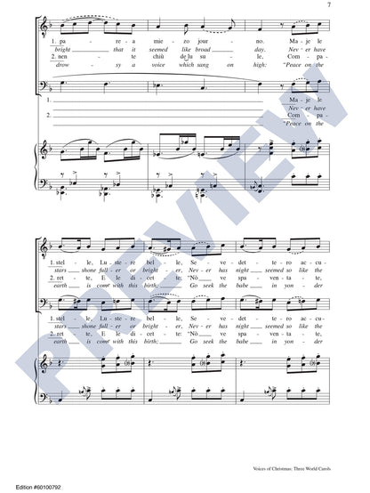 Voices of Christmas: Three World Carols
