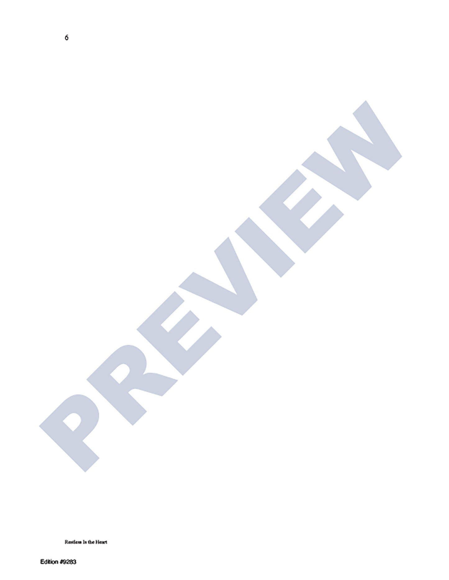 Restless Is the Heart