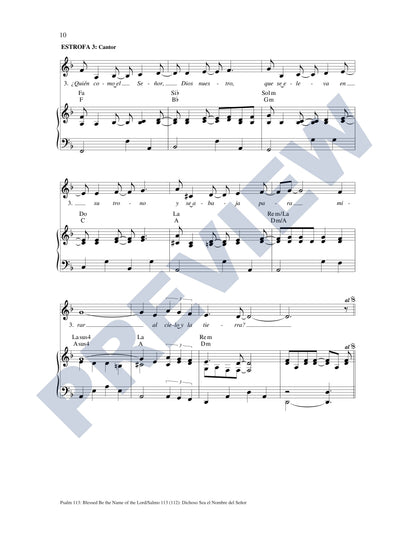 Psalm 113: Blessed Be the Name of the Lord/Salmo 113 (112): Bendito Sea el Nombre del Señor