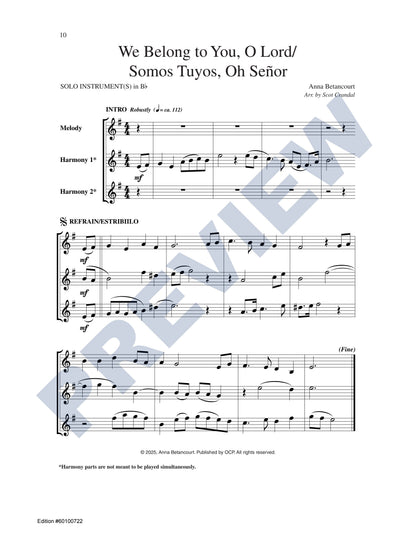 We Belong to You, O Lord/Somos Tuyos, Oh Señor