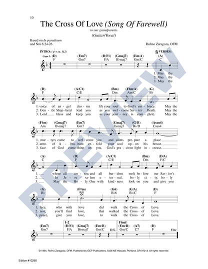 The Cross of Love: Blessing Prayer/Song of Farewell