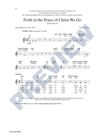 Forth in the Peace of Christ We Go