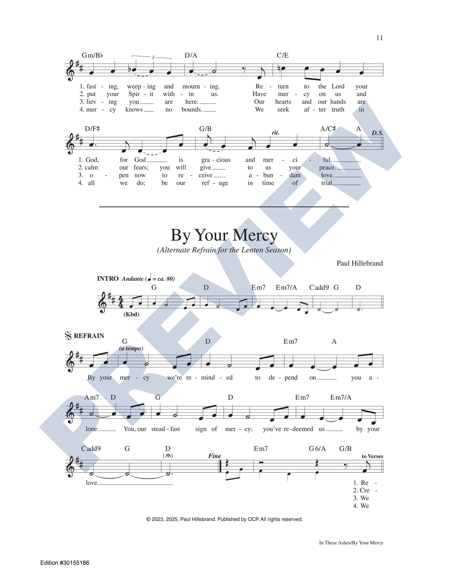 In These Ashes/By Your Mercy