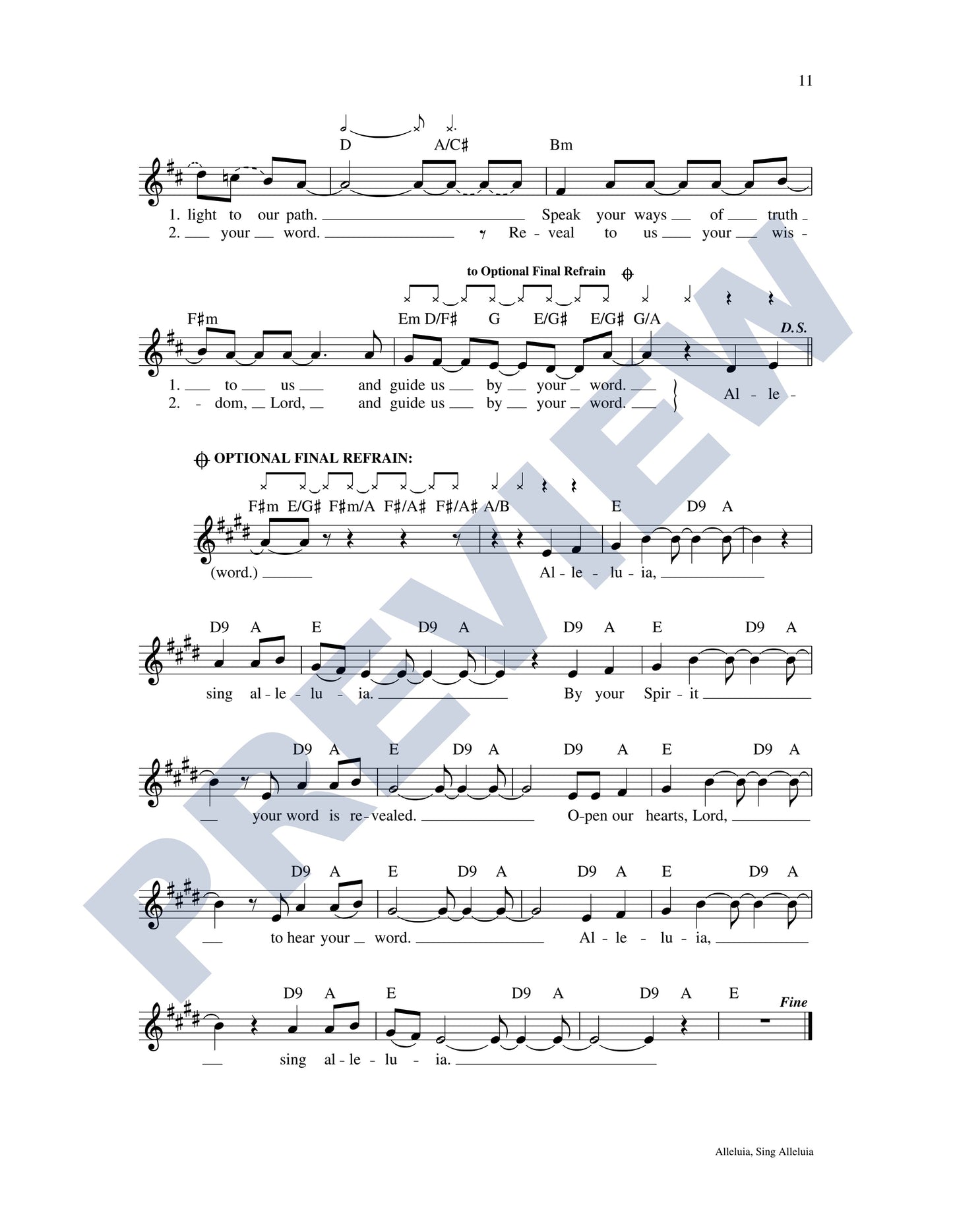 Alleluia, Sing Alleluia