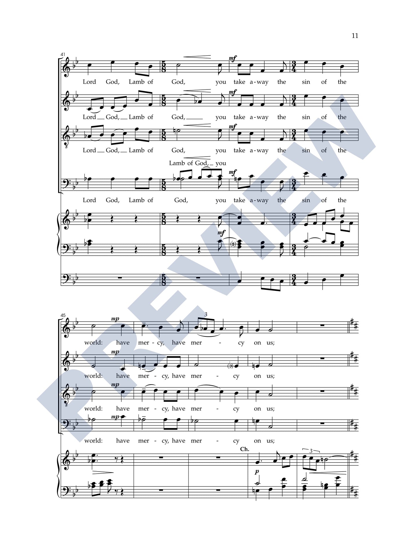 Missa Brevis (Washington Service)