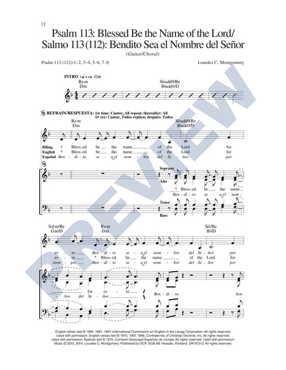Psalm 113: Blessed Be the Name of the Lord/Salmo 113 (112): Bendito Sea el Nombre del Señor