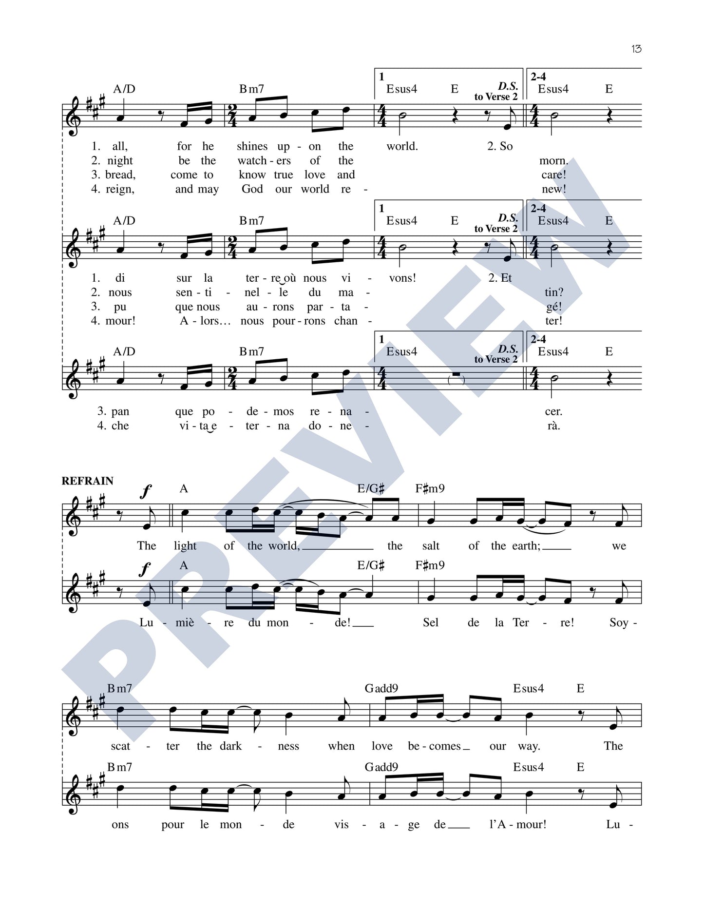 Light of the World/Lumière du Monde