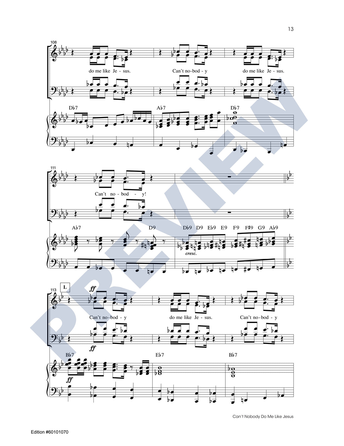Can't Nobody Do Me Like Jesus