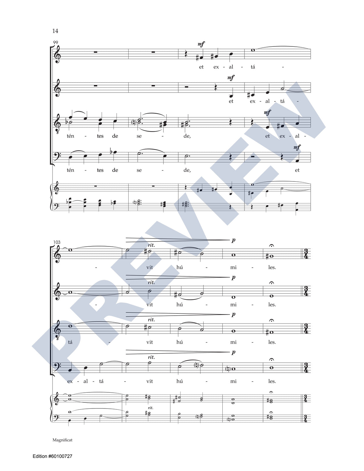 Magnificat & Nunc Dimittis