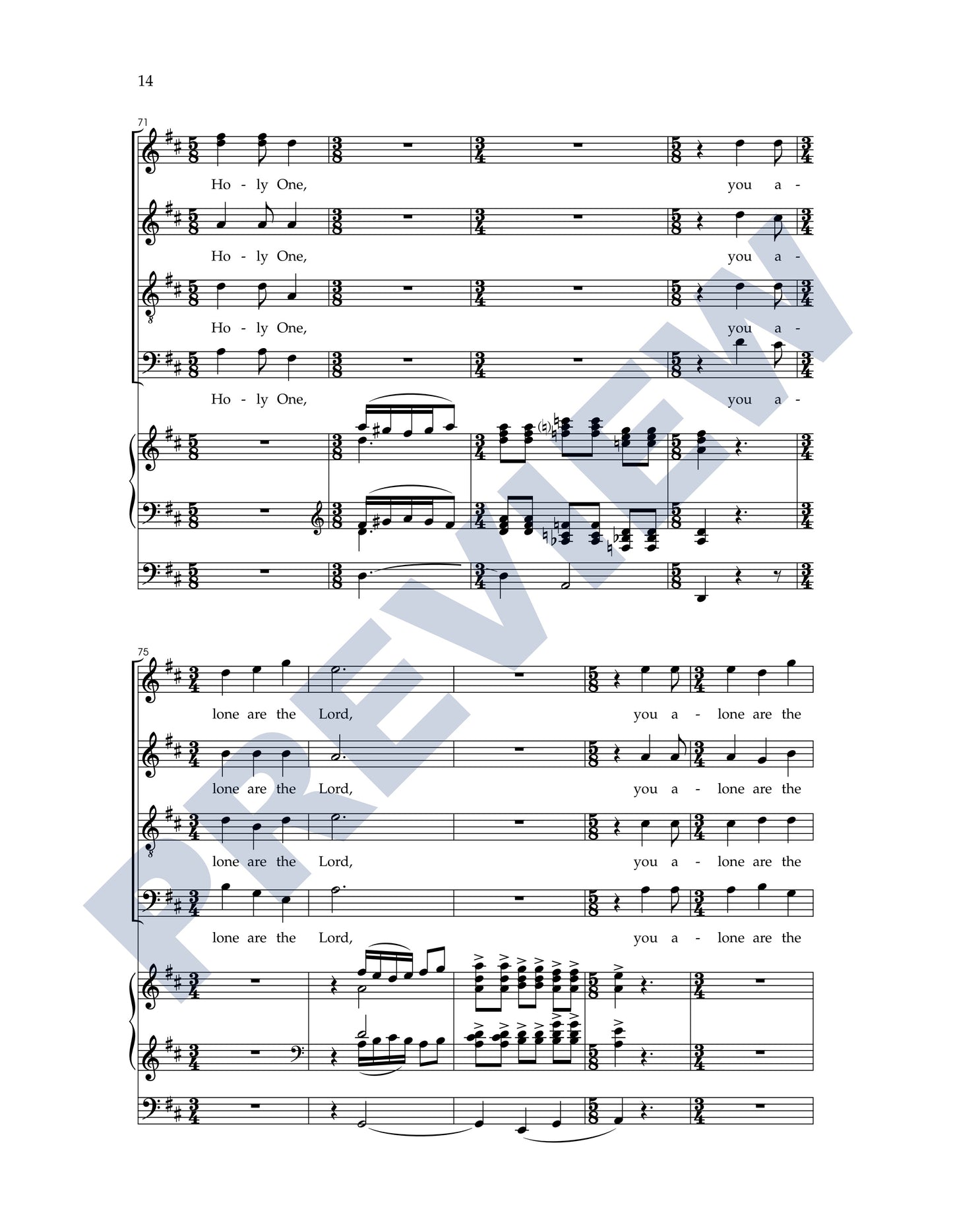 Missa Brevis (Washington Service)