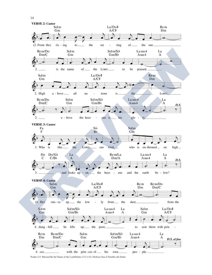 Psalm 113: Blessed Be the Name of the Lord/Salmo 113 (112): Bendito Sea el Nombre del Señor