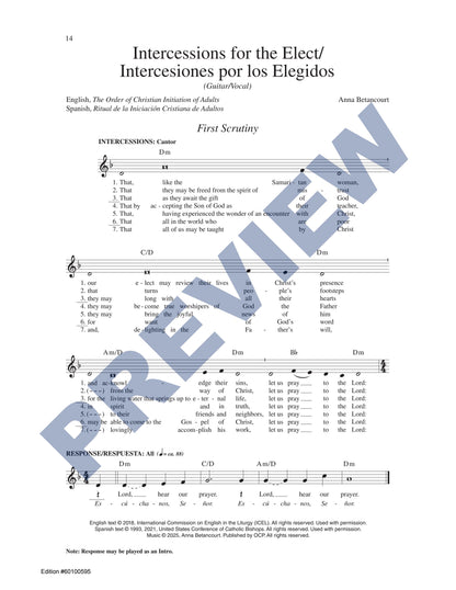 Intercessions for the Elect/Intercesiones por los Elegidos