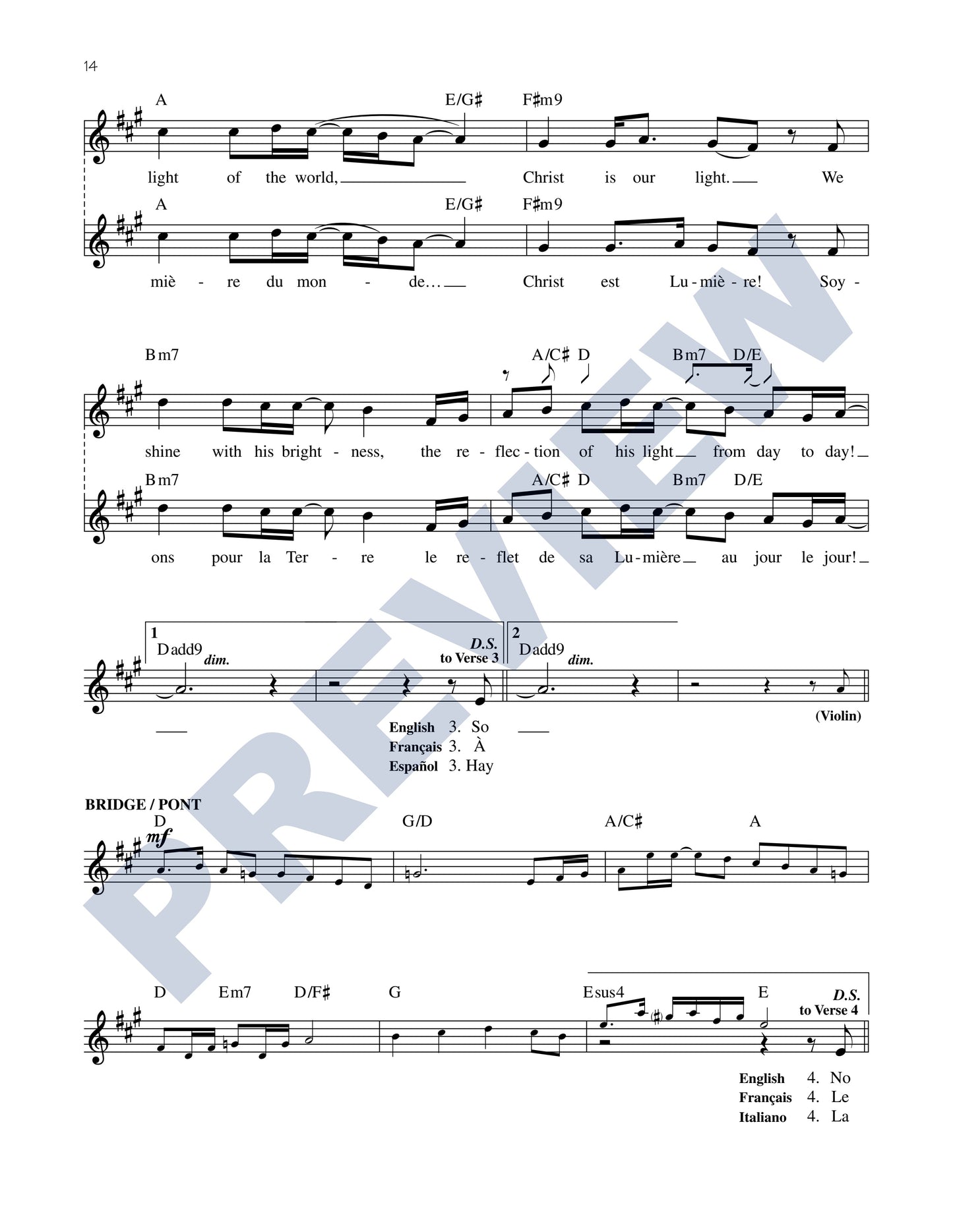 Light of the World/Lumière du Monde