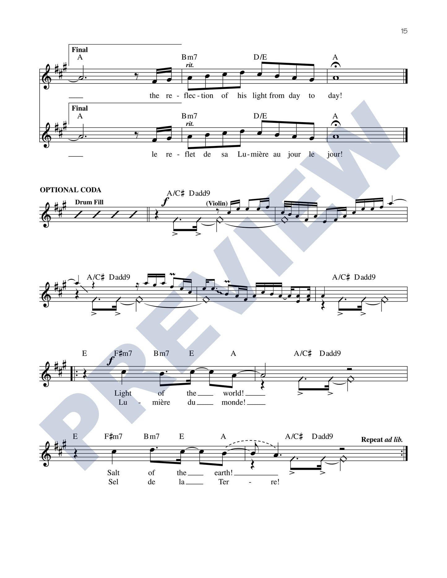 Light of the World/Lumière du Monde