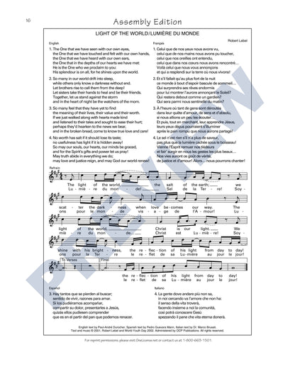 Light of the World/Lumière du Monde
