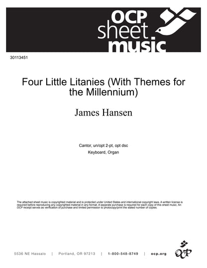 Four Little Litanies (With Themes for the Millennium)