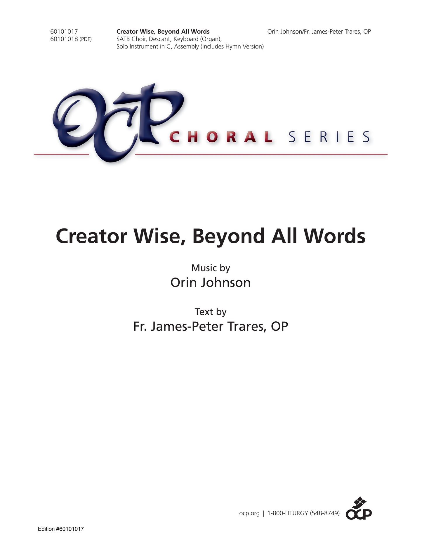 Creator Wise, Beyond All Words