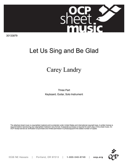Let Us Sing and Be Glad/And the Father Will Dance