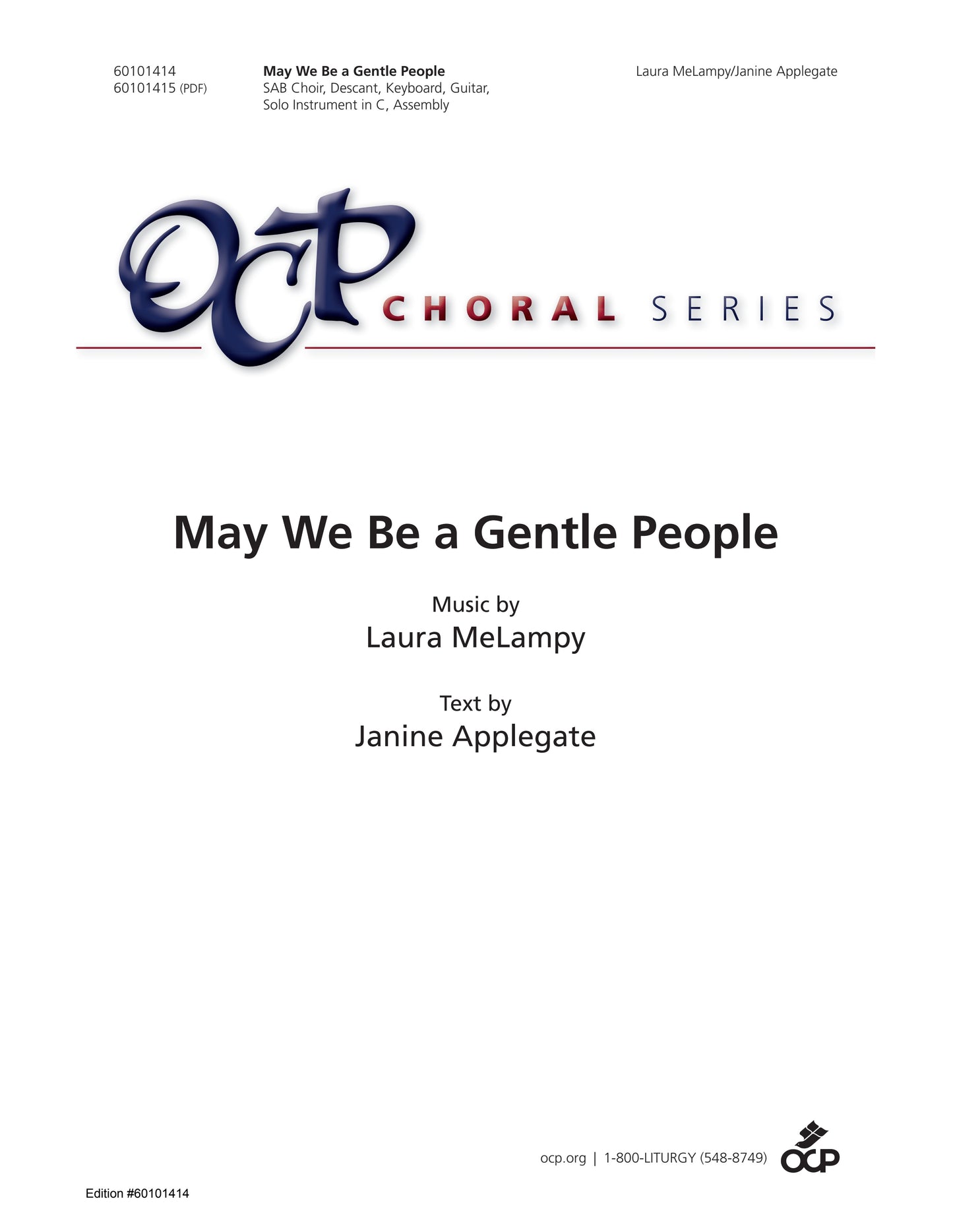 May We Be Gentle People