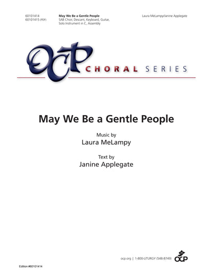 May We Be Gentle People