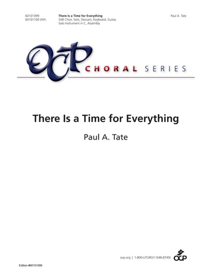 There Is a Time for Everything