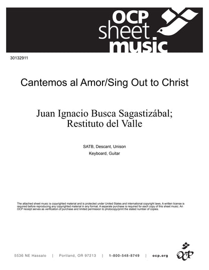 Cantemos al Amor/Sing Out to Christ