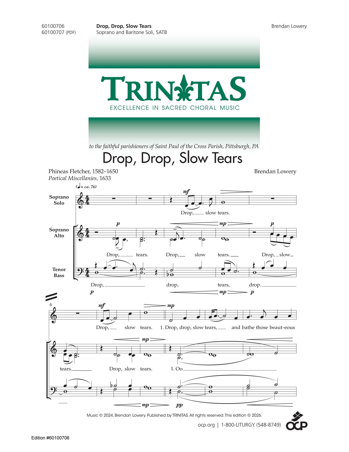 Drop, Drop, Slow Tears