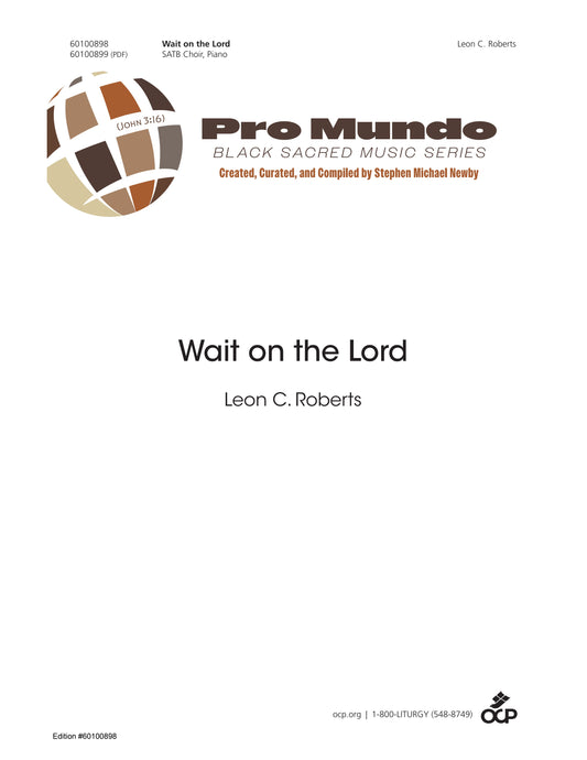 Wait on the Lord