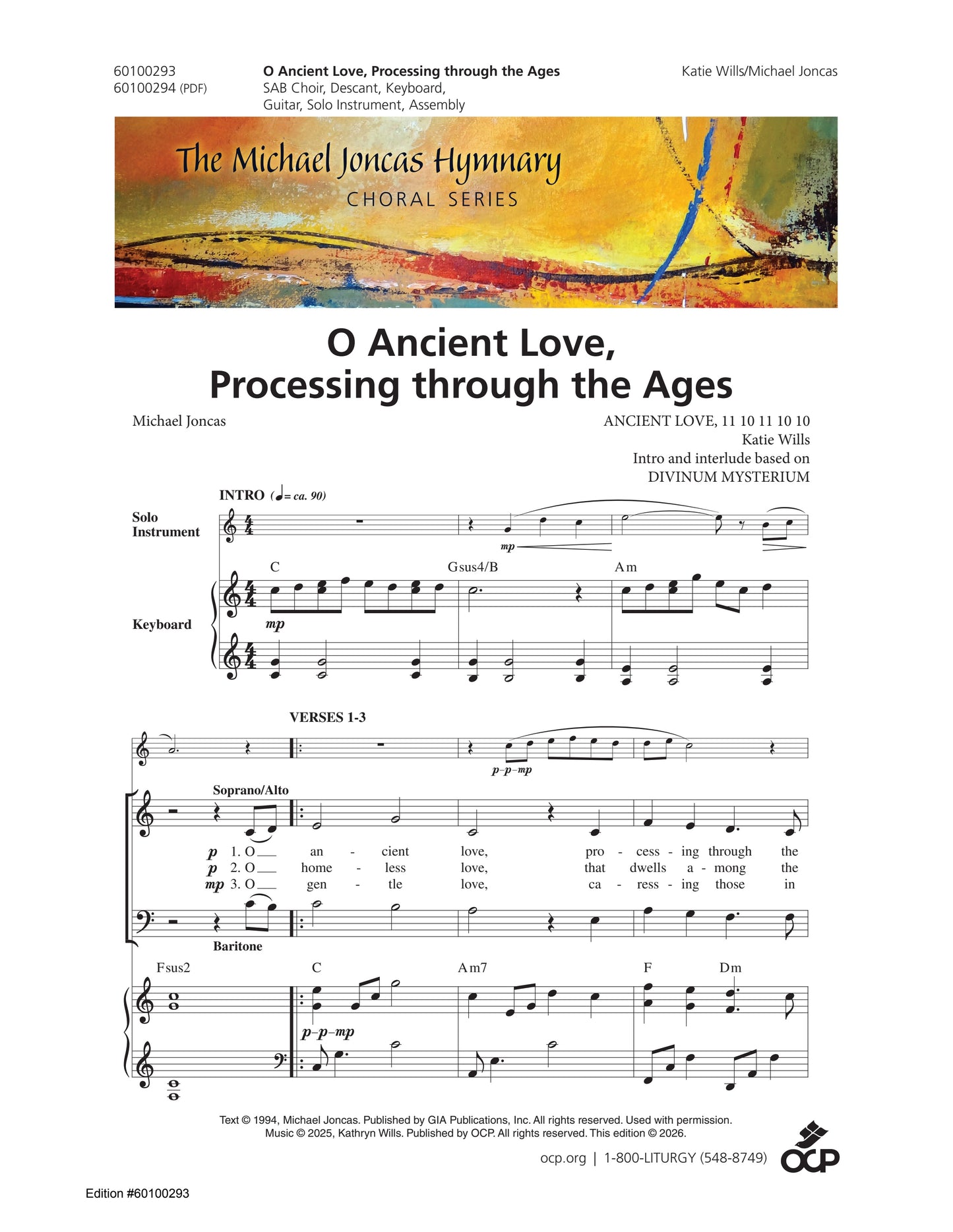 O Ancient Love, Processing through the Ages