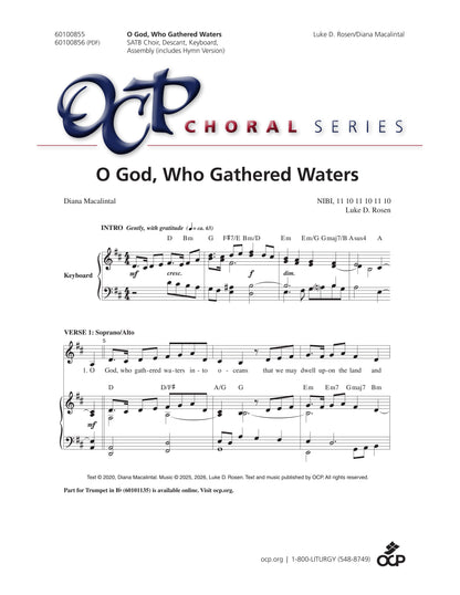 O God, Who Gathered Waters