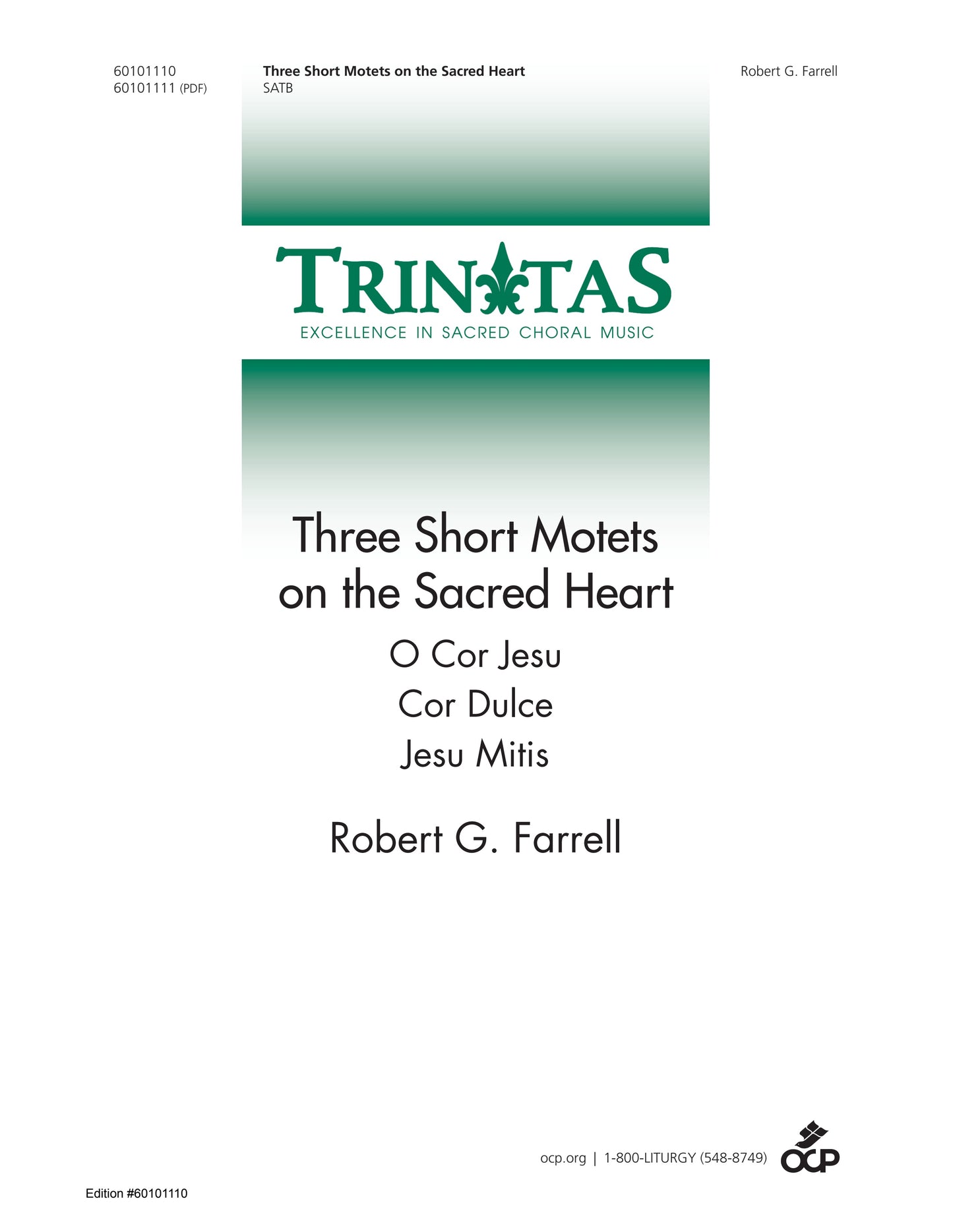 Three Short Motets on the Sacred Heart