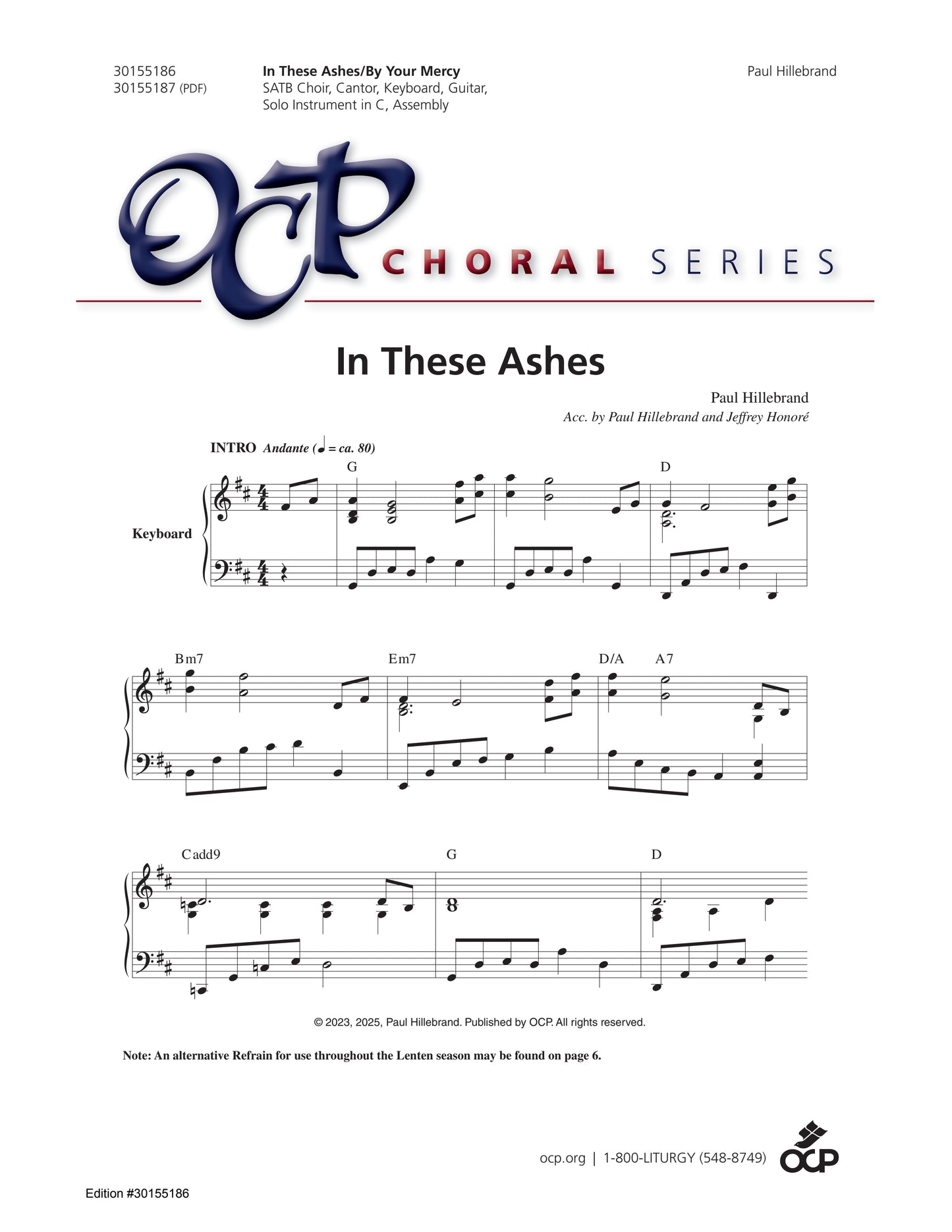 In These Ashes/By Your Mercy