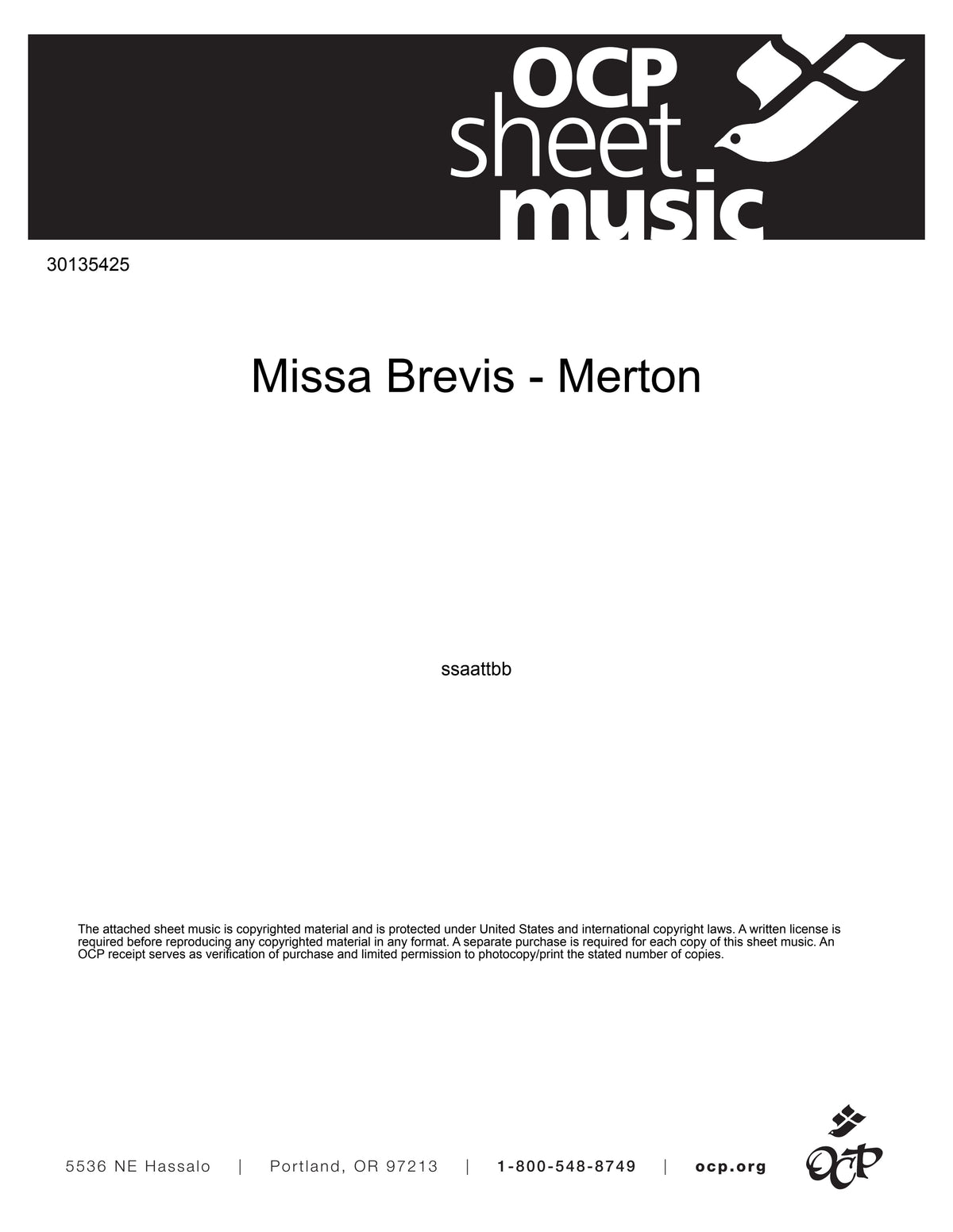 Missa Brevis - Merton