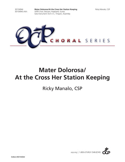 Mater Dolorosa/At the Cross Her Station Keeping