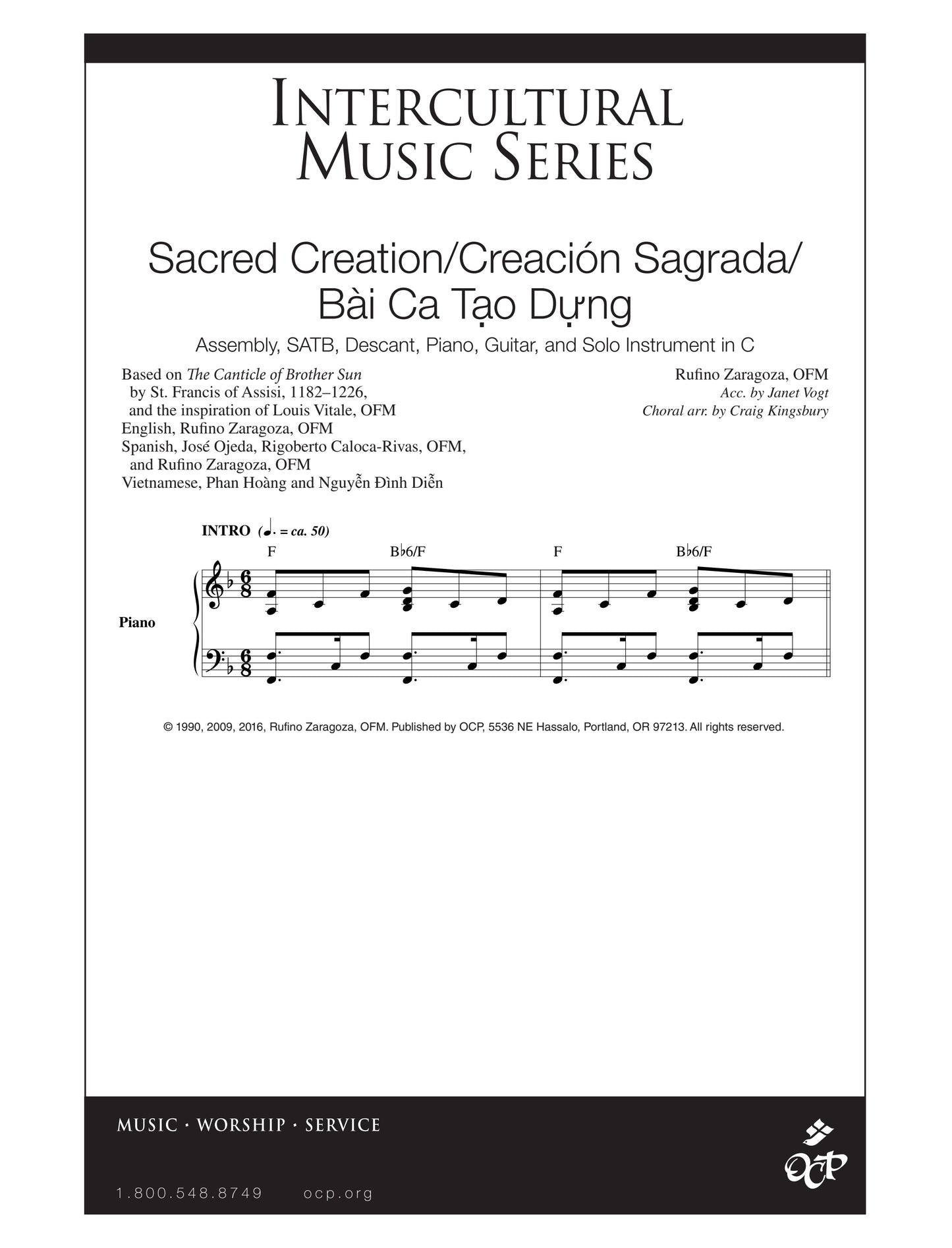 Sacred Creation/Creación Sagrada/Bài Ca Tao Dung