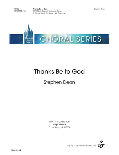 Thanks Be to God