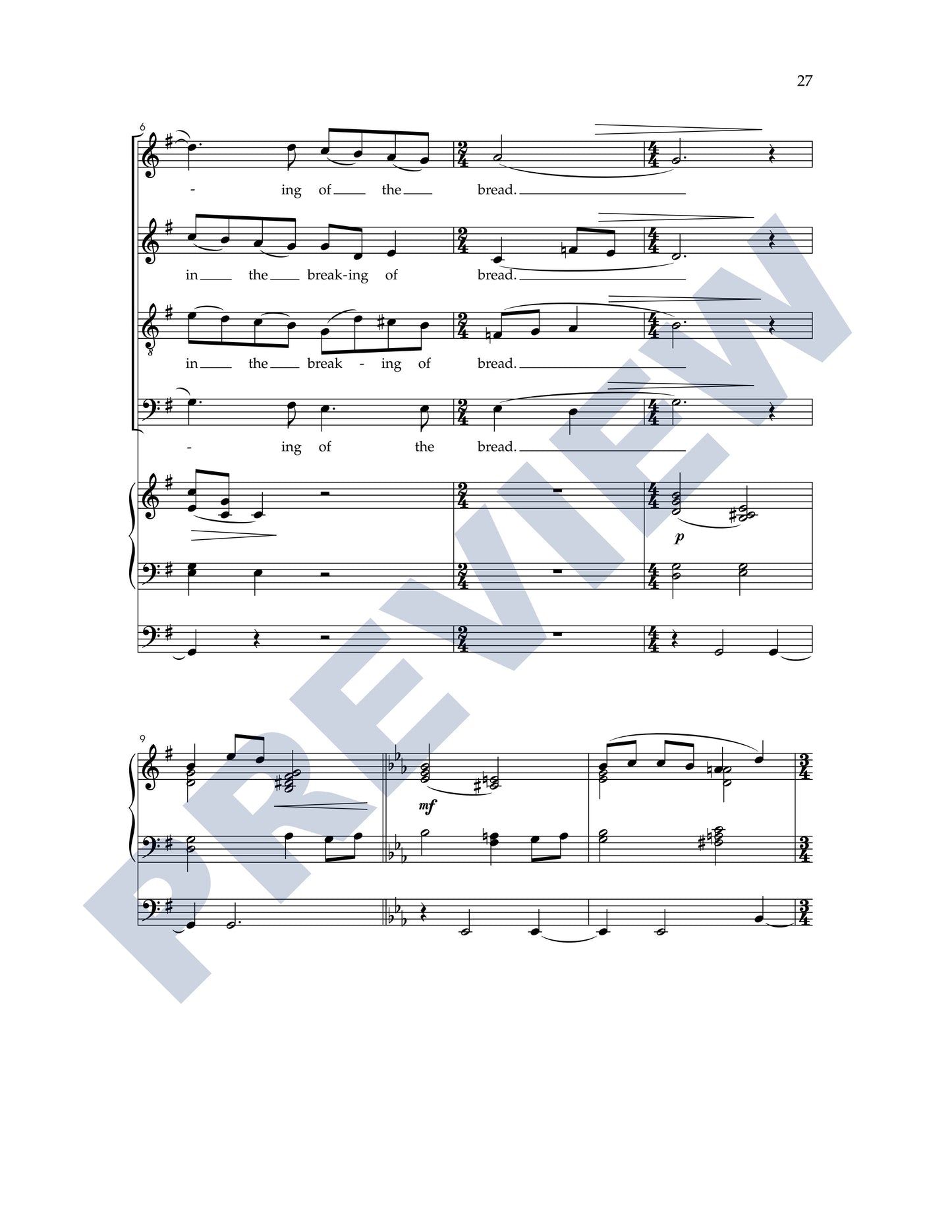 Missa Brevis (Washington Service)